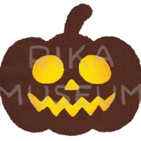 ハロウィンの可愛いおばけかぼちゃのイラスト