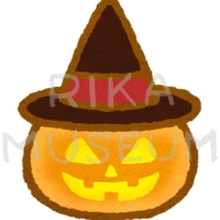 ハロウィンの可愛いおばけかぼちゃのイラスト