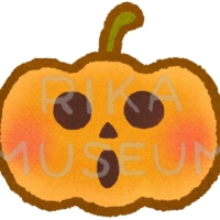 ハロウィンの可愛いおばけかぼちゃのイラスト