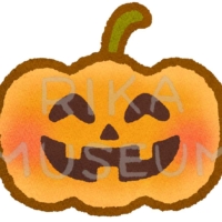 ハロウィンの可愛いおばけかぼちゃのイラスト