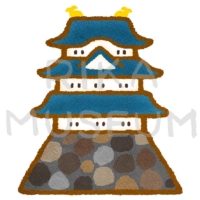 日本のお城のイラスト