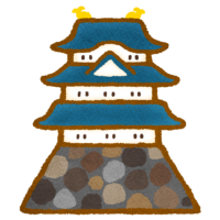 日本のお城のイラスト
