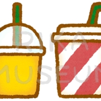 テイクアウトのジュースのイラスト