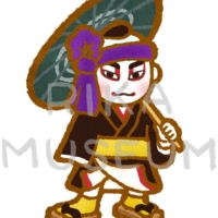 歌舞伎の助六のイラスト