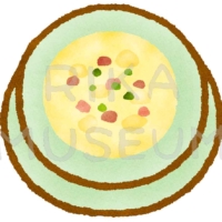 Potato soup 美味しそうなじゃがいものポタージュのイラスト