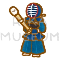 Japanese swordsmanship 剣道のイラスト