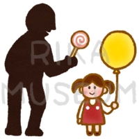 女の子に声をかける男性のイラスト