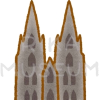 Cologne Cathedral ドイツのケルン大聖堂のイラスト