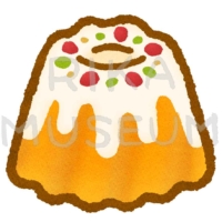 美味しそうなクグロフのイラスト
