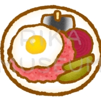 Salted meat or corned beef ドイツのハンブルク名物のラプスカウスのイラスト