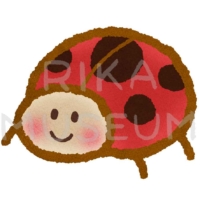 可愛いてんとう虫のイラスト