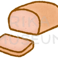 Meat loaf ドイツ風ミートローフのレバーケーゼのイラスト