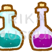 瓶に入った薬のイラスト