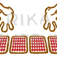 トランプを使った手品のイラスト