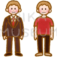 スーツを着た男性のイラスト