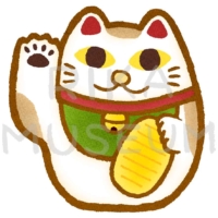 招き猫のイラスト