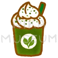 抹茶フラペチーノのイラスト