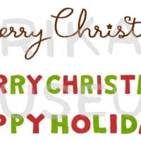 クリスマスの飾り文字のイラスト