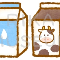 牛乳のイラスト