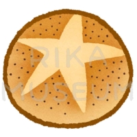 Poppyseed roll ドイツパンのケシの実を使ったモーンゼンメルのイラスト