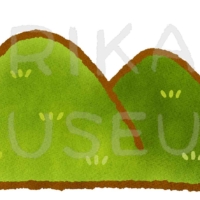 シンプルで可愛い山のイラスト