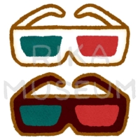 3Dメガネのイラスト