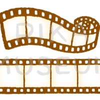 映画のフィルムのイラスト