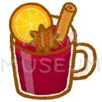 美味しそうなグリューワインのイラスト