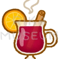 美味しそうなグリューワインのイラスト