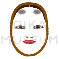 Ko-omote mask 小面のイラスト