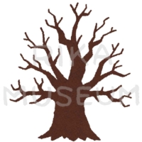 木のシルエットのイラスト