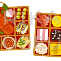 New Year's special dish おせち料理のイラスト