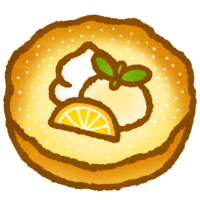 Dutch baby pancake ドイツ風パンケーキのイラスト