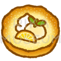 Dutch baby pancake ドイツ風パンケーキのイラスト
