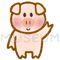 可愛い豚のイラスト