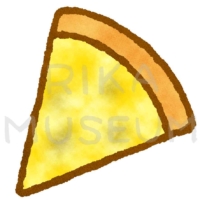 美味しそうなクワトロフォルマッジのピザのイラスト