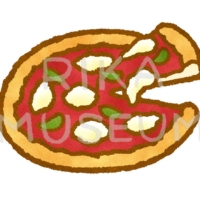 可愛くて美味しそうなピザのイラスト