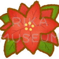 可愛いポインセチアのイラスト