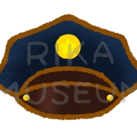 警察官の帽子のイラスト