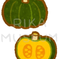 秋の味覚のかぼちゃのイラスト