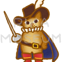 童話の長靴を履いた猫のイラスト