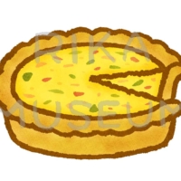 美味しそうなキッシュのイラスト