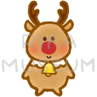 可愛いトナカイのイラスト