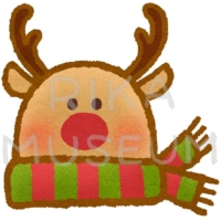 可愛いトナカイのイラスト