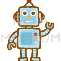 おもちゃのロボットのイラスト