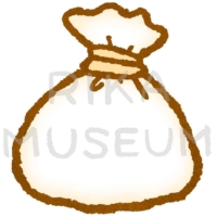 サンタクロースのプレゼントの袋のイラスト