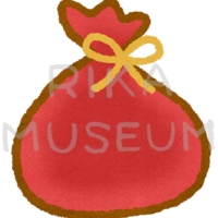 サンタクロースのプレゼントの袋のイラスト