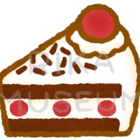 Black Forest cake ドイツの銘菓であるシュヴァルツヴェルダーキルシュトルテのイラスト