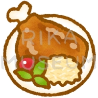 Knuckle of ham ドイツのバイエルン地方の郷土料理であるシュヴァインスハクセのイラスト