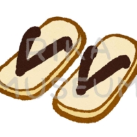 Leather-soled sandals 雪駄のイラスト